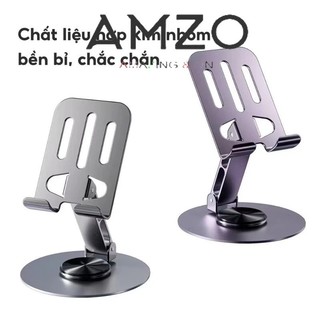 AMZO_ GIÁ ĐỠ ĐIỆN THOẠI MÁY TÍNH BẢNG IPAD HỢP KIM XOAY 360 ĐỘ LINH HOẠT, GẤP GỌN CHẮC CHẮN