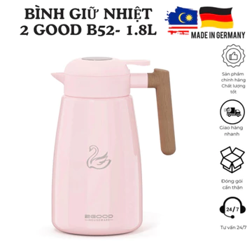 Bình giữ nhiệt 2GOOD B52, bình giữ nhiệt 1.8L, bình giữ nhiệt lớn, bình giữ nhiệt 24h, phích 2GOOD