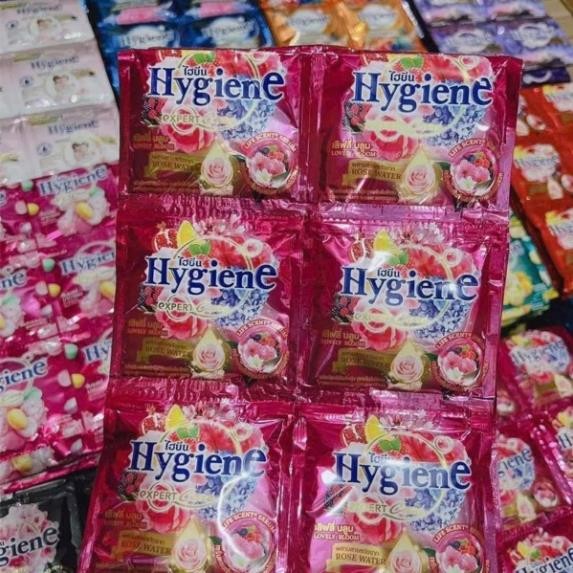 Combo 12 Gói Xả Dây Hygiene Đủ Màu – Nước Xả Thơm Lâu, Hàng Bao Thơm, Hương Bền Lâu, Tiết Kiệm