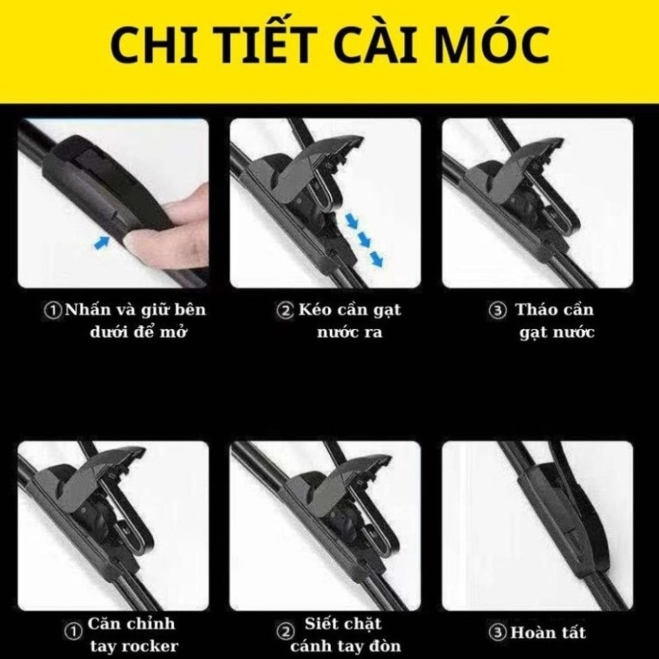 Gạt Mưa Xe Kia Cerato Thương Hiệu BOSCH Aerofit Lưỡi Silicone Cao Cấp Chính Hãng + .