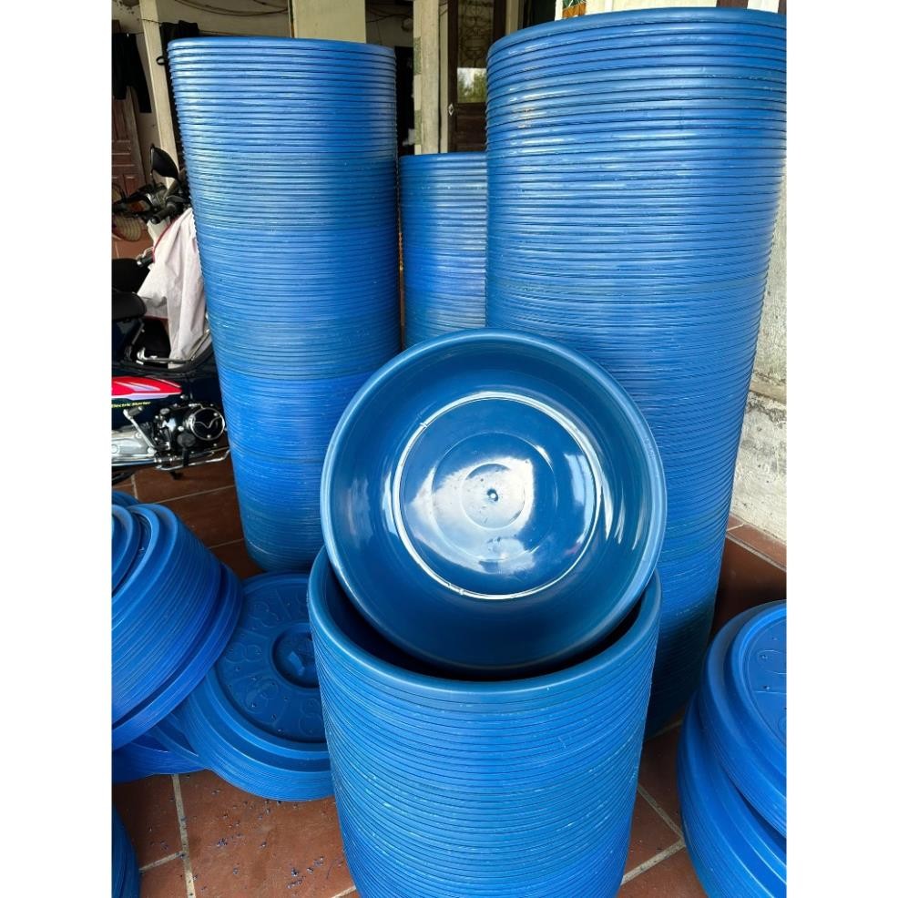 Combo 5 chậu 46cm kèm nắp khoan nuôi đuông dừa, bọ, dế, ốc, ủ cơm, chất liệu nhựa PP an toàn, cứng chắc chắn và dày dặn