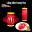 Lồng đèn trung thu hình trống cơm màu đỏ có đèn có nhạc cho bé vui chơi