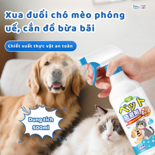 Bình Xịt Xua Đuổi Chó Mèo Ngăn Phóng Uế Cắn Phá Đồ Đạc Đi Vệ Sinh Bừa Bãi 500ml - Ngói BX33