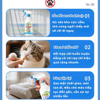 Bình Xịt Xua Đuổi Chó Mèo Ngăn Phóng Uế Cắn Phá Đồ Đạc Đi Vệ Sinh Bừa Bãi 500ml - Ngói BX33