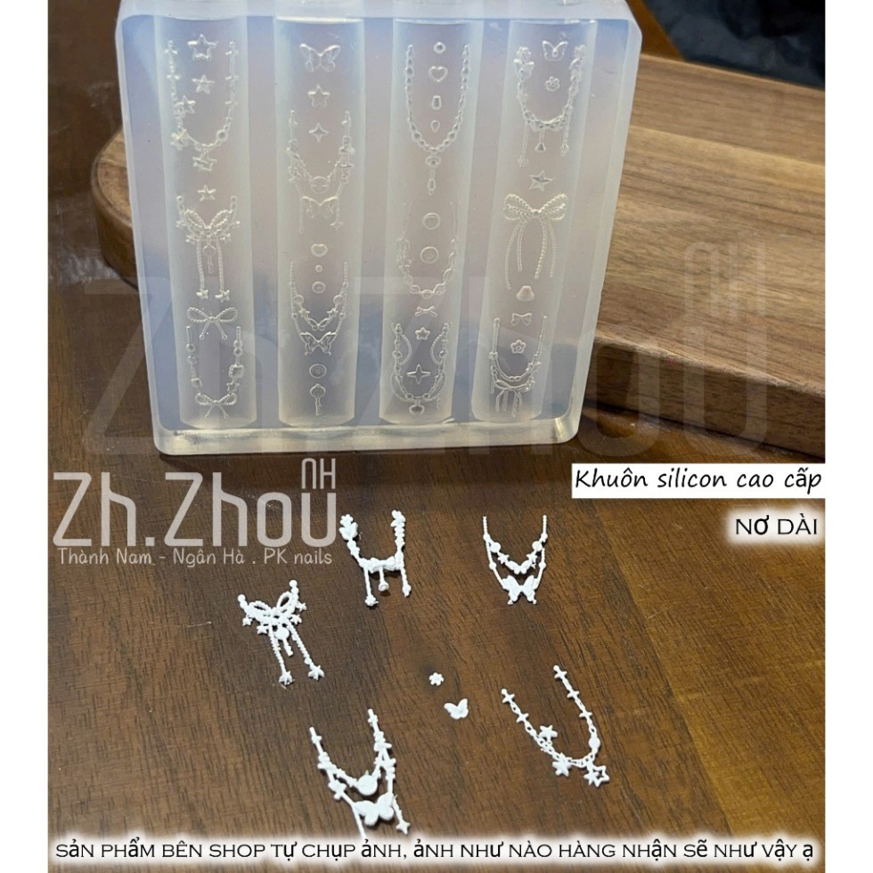 Khuôn silicon 32 mẫu nơ nhỏ mẫu mới, khuôn nơ, khuôn silicon làm nơ