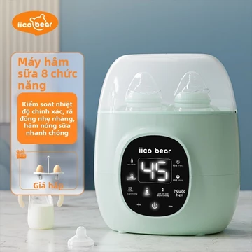 Gấu Yike（iicobear）Máy hâm sữa và tiệt trùng 2 trong 1 Máy hâm sữa nhiệt, hâm sữa mẹ, rã đông, máy tiệt trùng bình sữa nh