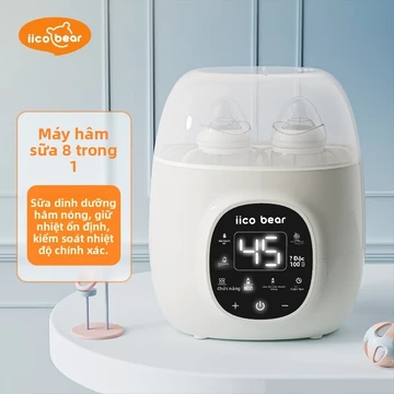 Máy hâm sữa và tiệt trùng 2 trong 1 Yike Bear Làm tan và hâm nóng sữa mẹ thông minh Máy tiệt trùng bình sữa cho bé, máy