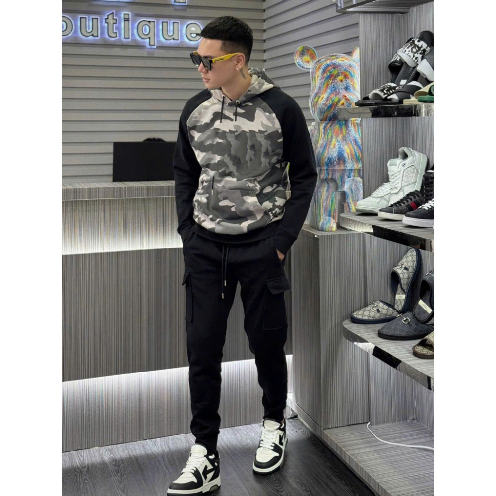 Bộ Nỉ Nam Rằn Ri Chất Nỉ Bông Phôi Áo Hoodie Zip Mũ Trùm 2 Lớp Trơn Nam Nữ Hot 2026 Boy Phố hottrend 2025