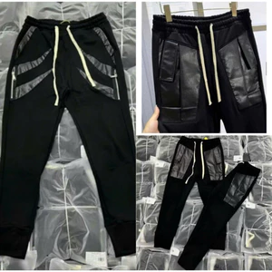 Quần Nỉ Jogger Nam Vá Da 2 Bên Quần Form Siêu Đẹp - Quần Nỉ Dài Nam Form Dáng Đơn Giản Boy Phố hottrend 2025