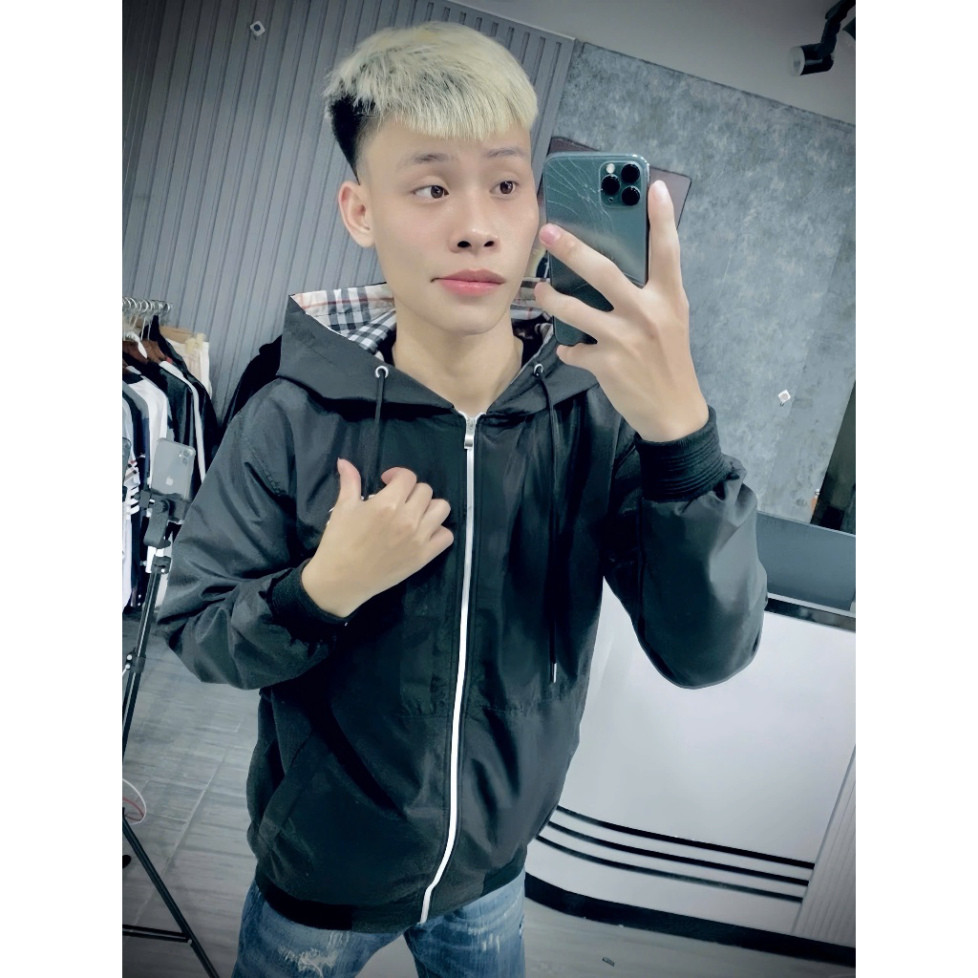 Áo Khoác Gió Nam Nữ BDR Thêu Ngựa Chuẩn Hàng 2 Lớp Lót gió kẻ caro Có Túi Trong Nhung Menswear Jacket Boy Phố hottrend 2