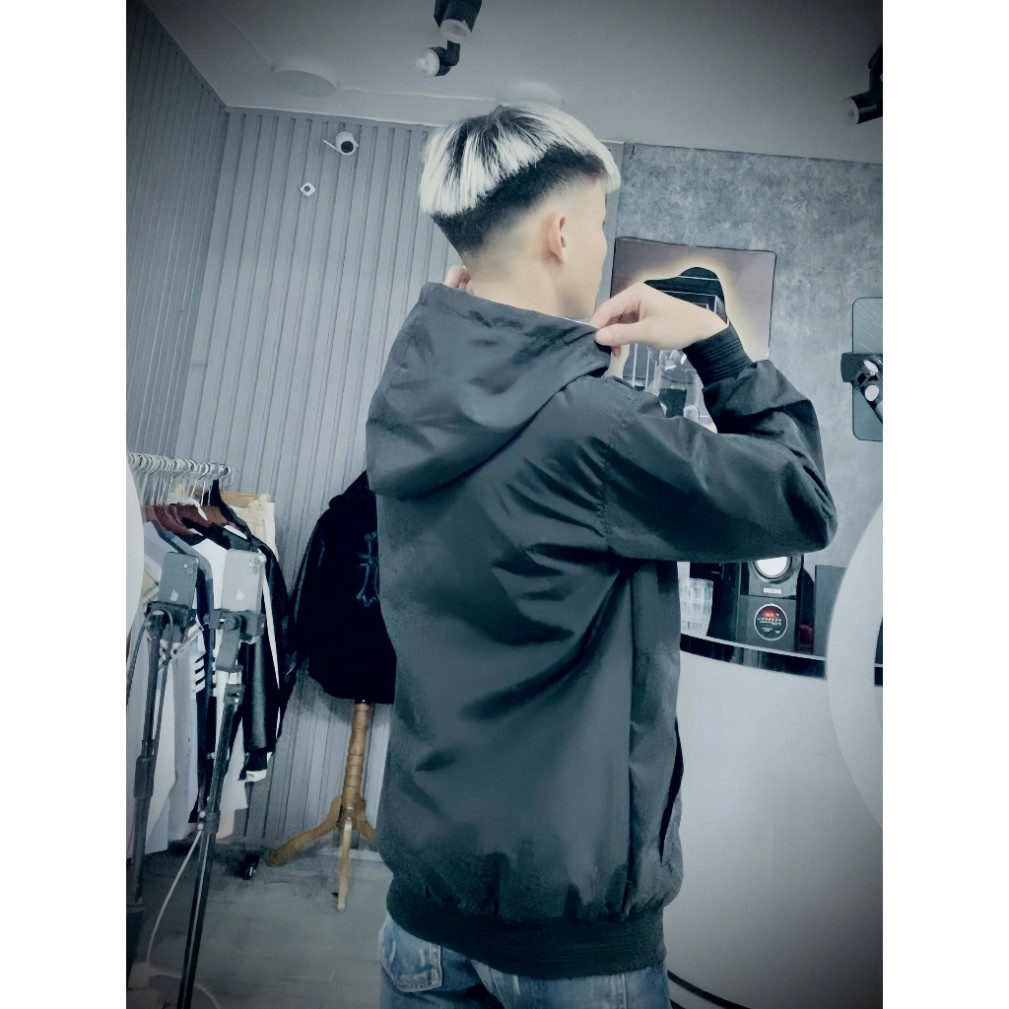 Áo Khoác Gió Nam Nữ BDR Thêu Ngựa Chuẩn Hàng 2 Lớp Lót gió kẻ caro Có Túi Trong Nhung Menswear Jacket Boy Phố hottrend 2