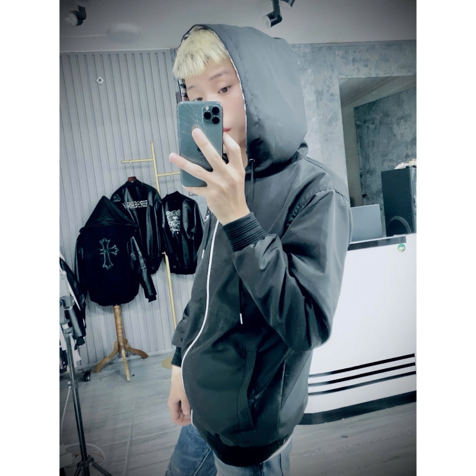 Áo Khoác Gió Nam Nữ BDR Thêu Ngựa Chuẩn Hàng 2 Lớp Lót gió kẻ caro Có Túi Trong Nhung Menswear Jacket Boy Phố hottrend 2