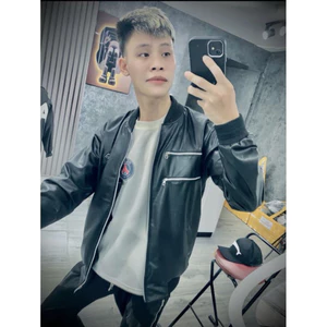 Áo Khoác Da Nam Nữ Phliipp Thêu Pleeiin Phối Khoá Ngựcc hàng 2 lớp lót gió có túi trong Jacket Boy Phố hottrend 2025