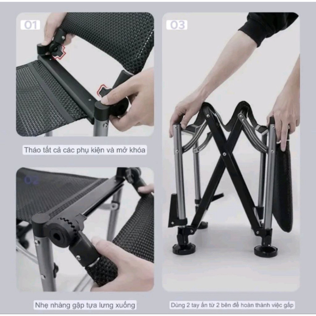 Ghế Câu Địa Hình LIANQIU 035B Cao Cấp Đầy Đủ Combo Có Thể Lựa Chọn hifhg