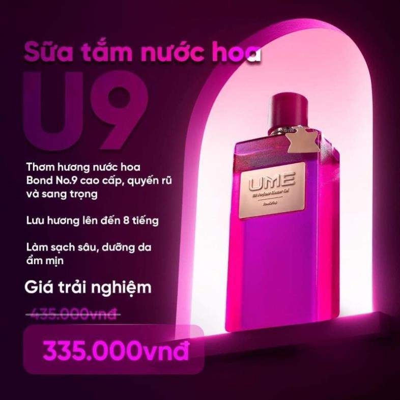 Sữa tắm UME, sữa tắm ngọc trinh Sạch sâu, lưu hương hỗ trợ dưỡng ẩm mềm mại, căng mịn làn da 250ml.