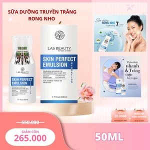 Kem sữa dưỡng truyền trắng rong nho Nhật Bản Las Beauty Skin Perfect Emulsion 50ml chính hãng