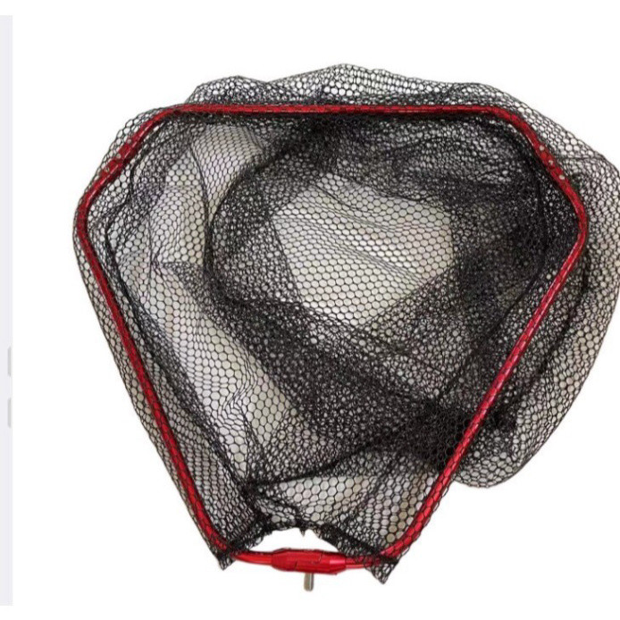 Mặt vợt săn hàng lục giác gấp gọn hợp kim nhôm lưới tráng nhựa 50cm và 60cm kjagg