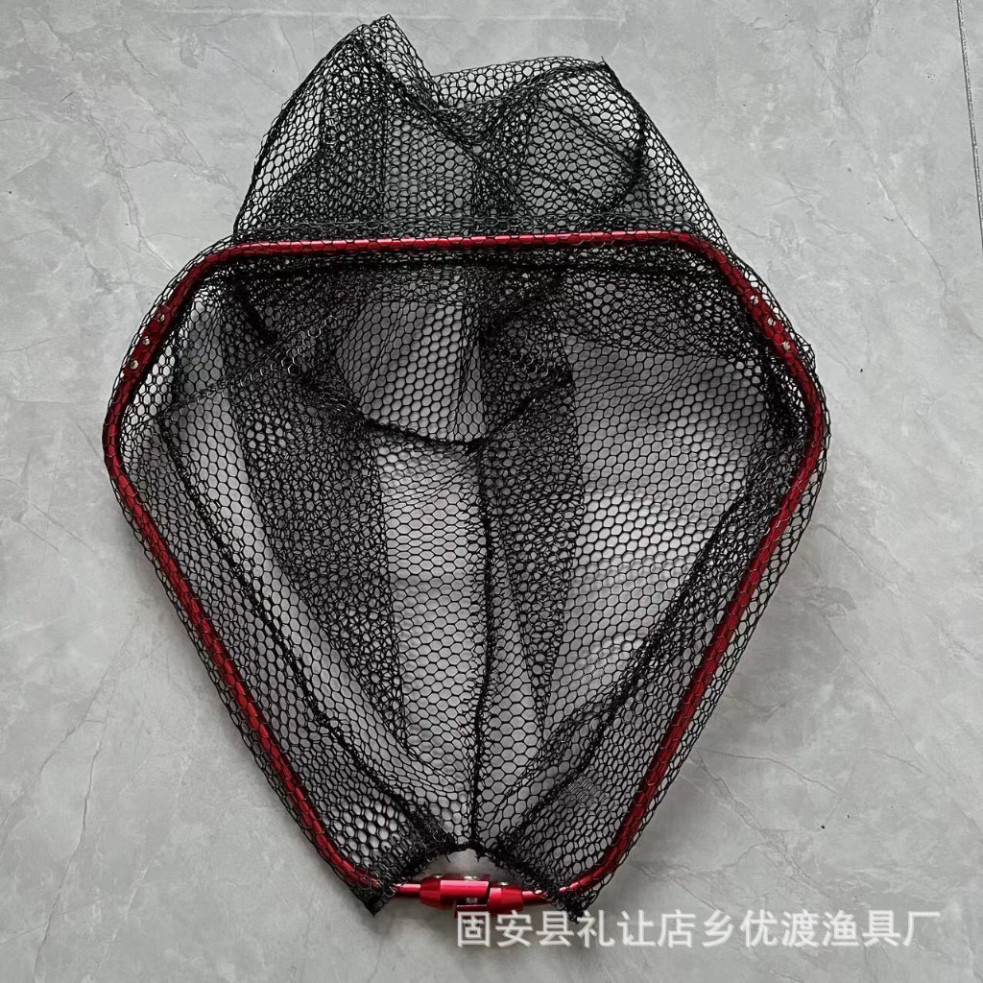 Mặt vợt săn hàng lục giác gấp gọn hợp kim nhôm lưới tráng nhựa 50cm và 60cm kjagg
