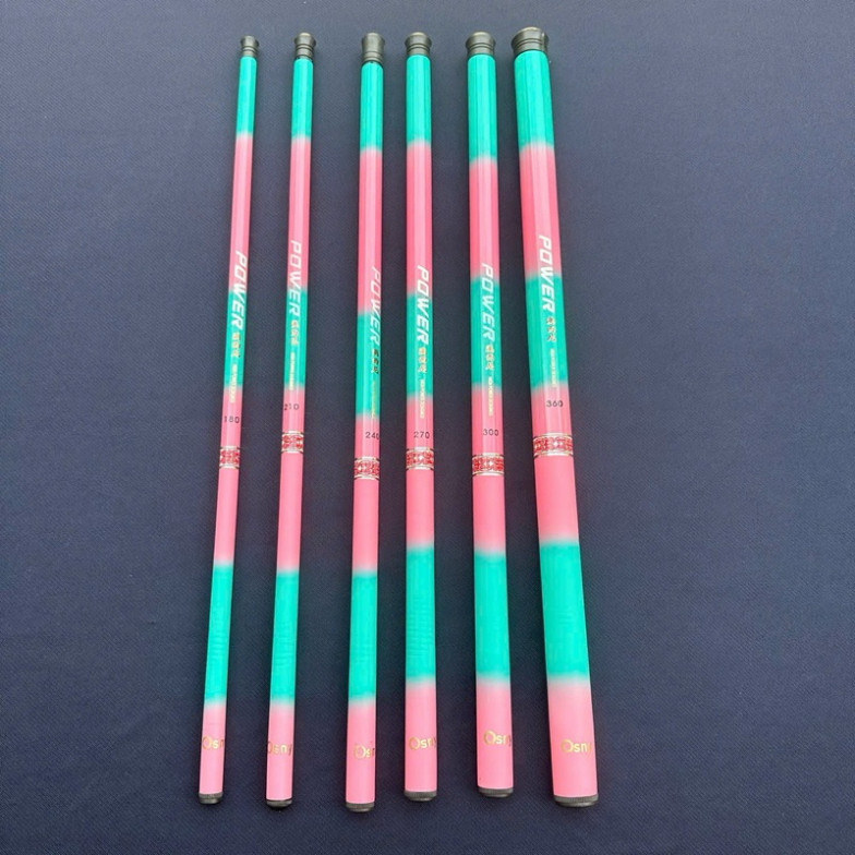 Cần Câu Tay hồng Ngọc Mini Kèm Phụ Kiện Thu Gọn 40cm cần dài 4m5 cần tải cá 1 đến 5kg kjagg