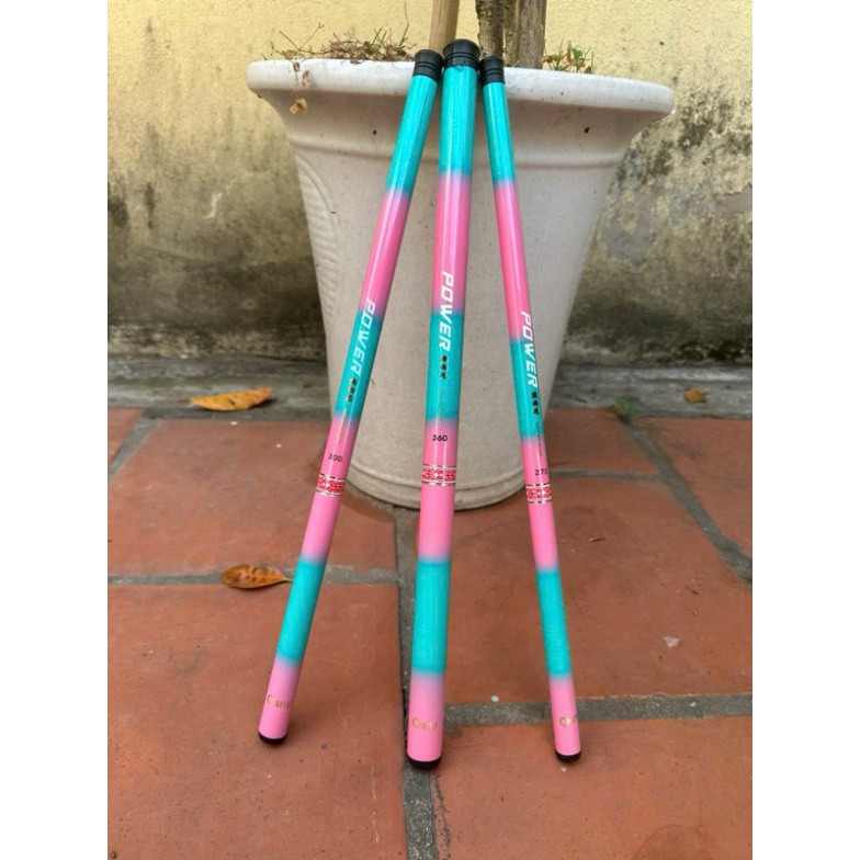 Cần Câu Tay hồng Ngọc Mini Kèm Phụ Kiện Thu Gọn 40cm cần dài 4m5 cần tải cá 1 đến 5kg kjagg