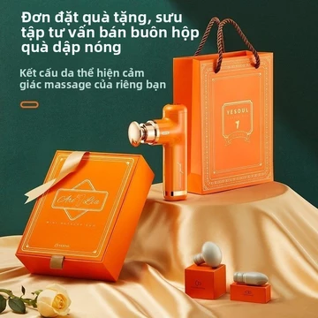Súng massage cầm tay Yexiaoshou, súng massage thư giãn cơ, cổ, eo, toàn thân, máy massage im lặng, quà tặng cho phụ nữ