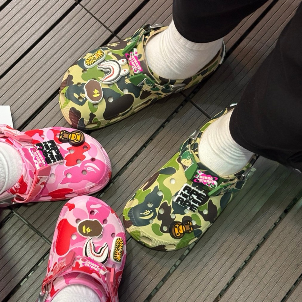 Dép Sục Classic Đế Thấp Camo Nam Nữ Chống Trơn Loang