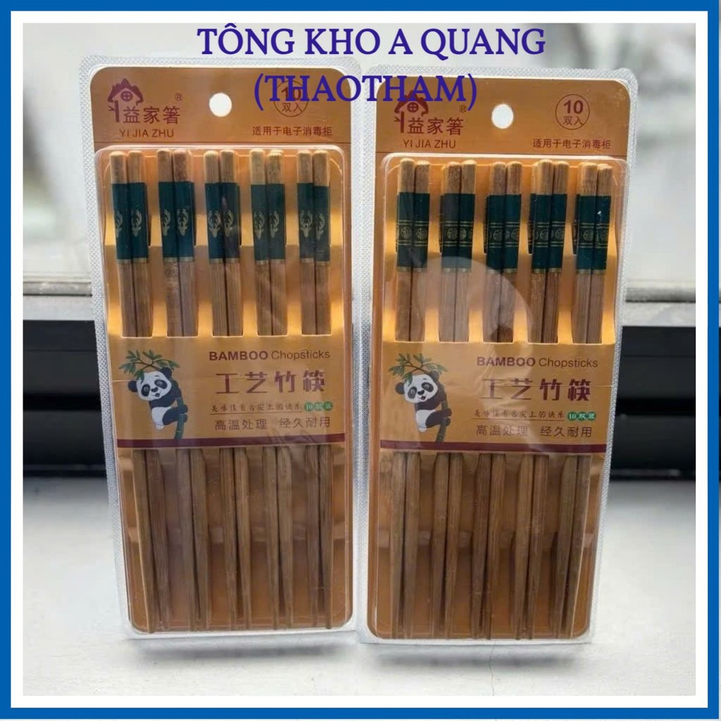 Đũa Bambo Cao Cấp - Chống Trơn Trượt, Nấm Mốc - An Toàn Tuyệt Đối