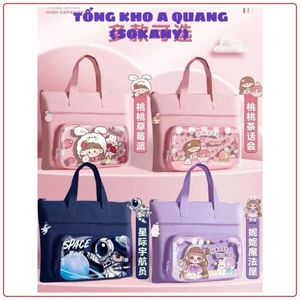 Cặp Học Thêm Cho Học Sinh Tiểu Học – Mẫu Túi Xách Hoạt Hình Dễ Thương, Đủ Màu Sắc Cho Bé