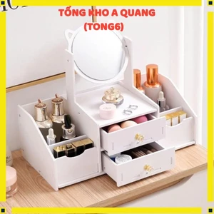 KỆ ĐỰNG MỸ PHẨM CÓ GƯƠNG TRANG ĐIỂM TIỆM DỤNG,CÓ GƯƠNG