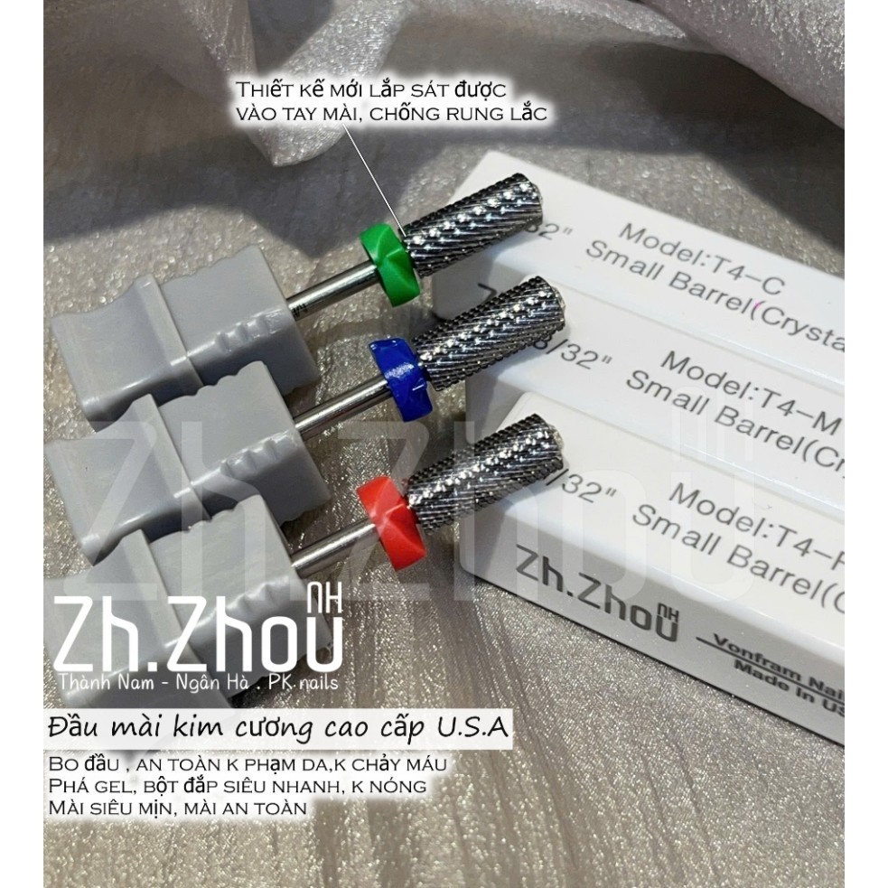 Đầu mài móng kim cương, đầu mài kim cương, đầu mài bo tròn , đầu mài Vonfram usa cao cấp