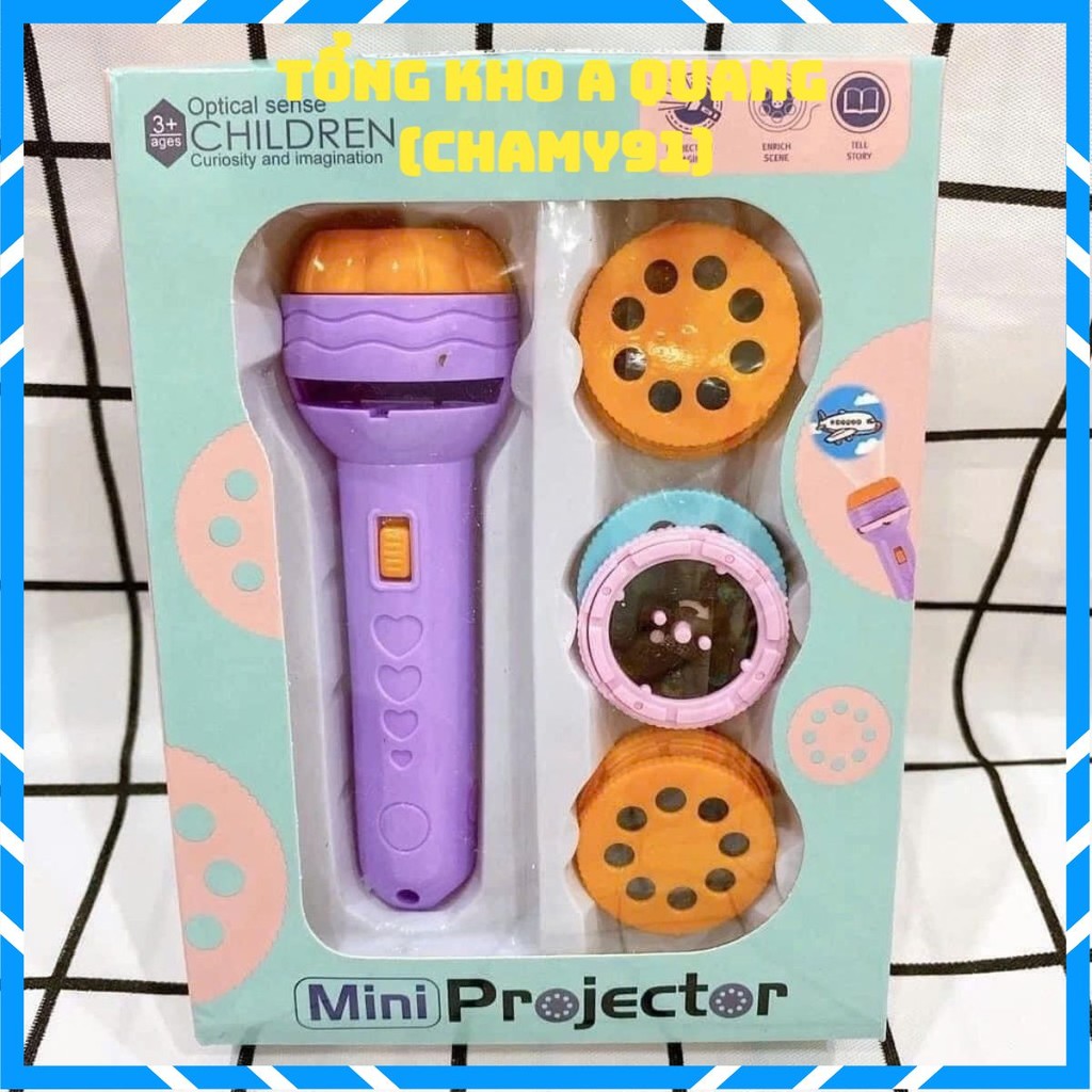 ĐÈN CHIẾU HÌNH ẢNH SINH ĐỘNG - Đèn Pin Chiếu Hình 80 Hình Sắc Nét,Đèn Pim Kèm Thẻ Giúp Bé Khám Phá Thế Giới Quanh Mình
