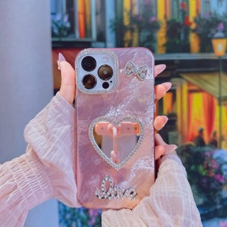 [GNKTG14] Ốp lưng iphone GIẤY NHĂN KIM TUYẾN Gương 7plus/xsmax/11/12/13/14/15/16/17/pro/plus/promax(Ốp Stick Hồng) RABBI
