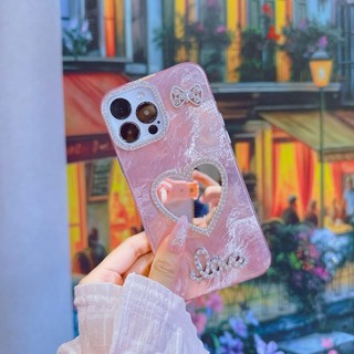[GNKTG14] Ốp lưng iphone GIẤY NHĂN KIM TUYẾN Gương 7plus/xsmax/11/12/13/14/15/16/17/pro/plus/promax(Ốp Stick Hồng) RABBI