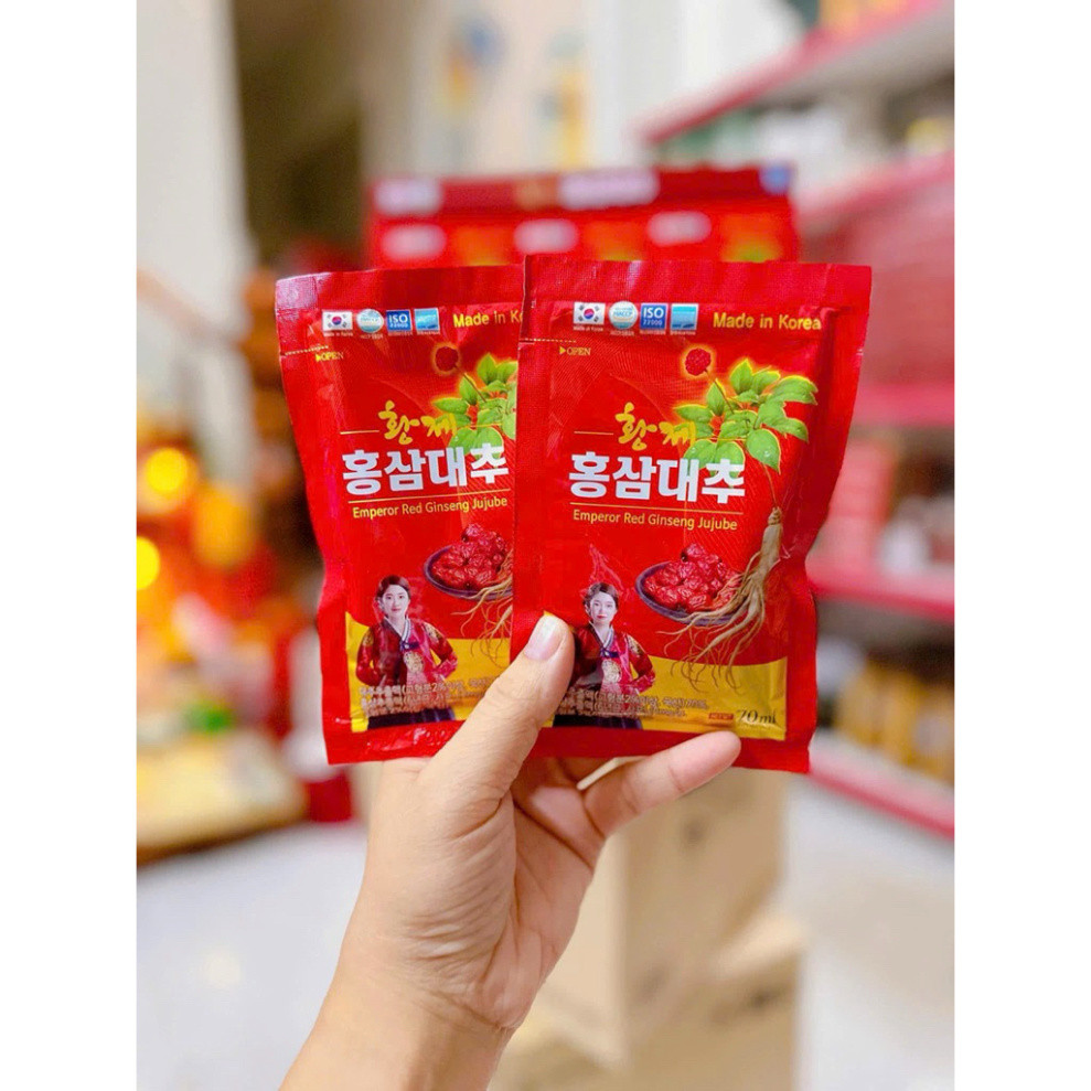 Nước Hồng Sâm Táo Đỏ Daehan Hàn Quốc, Hộp 30 Gói * 70ml (tăng sức đề kháng , hỗ trợ huyết áp , mỡ máu , tiểu đường ) ( h