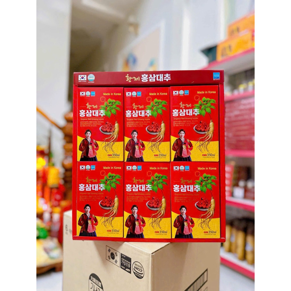 Nước Hồng Sâm Táo Đỏ Daehan Hàn Quốc, Hộp 30 Gói * 70ml (tăng sức đề kháng , hỗ trợ huyết áp , mỡ máu , tiểu đường ) ( h
