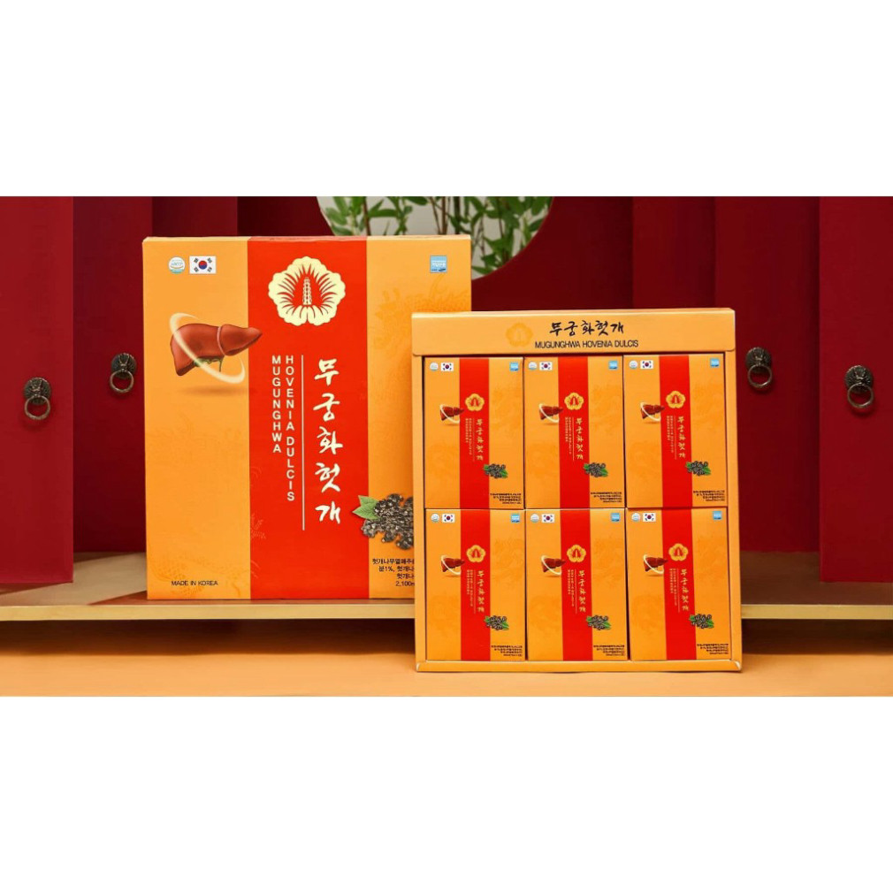 Nước uống giải rượu bổ gan Hàn Quốc Mugunghwa Hovenia Dulcis 30 gói x 70ml ( hàng mới về )