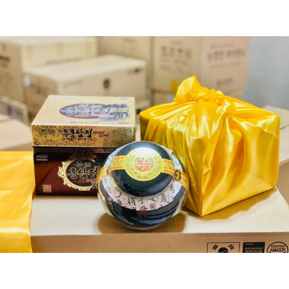 Cao Hắc Sâm 6 Năm Tuổi KANGHWA Hàn Quốc 1000g (Six-Years Black Ginseng Extract ROYAL GOLD) ( hàng mới về )