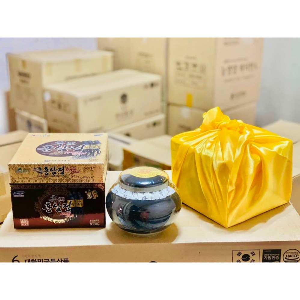 Cao Hắc Sâm 6 Năm Tuổi KANGHWA Hàn Quốc 1000g (Six-Years Black Ginseng Extract ROYAL GOLD) ( hàng mới về )