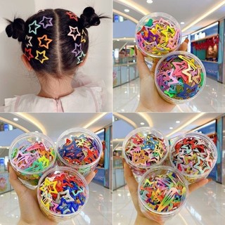 Hộp 50 Kẹp Tóc Ngôi Sao Dễ Thương Nhiều Màu – Phụ Kiện Tóc Làm Quà Tặng Bé Gái