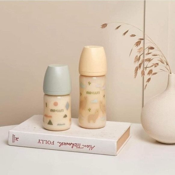Bình Sữa MOYUUM Đầy Đủ Phiên Bản Hàng Chính Hãng Chất Liệu PPSU An Toàn Cho Bé  Size 170ml/270ml