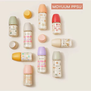 Bình Sữa MOYUUM Đầy Đủ Phiên Bản Hàng Chính Hãng Chất Liệu PPSU An Toàn Cho Bé Size 170ml/270ml