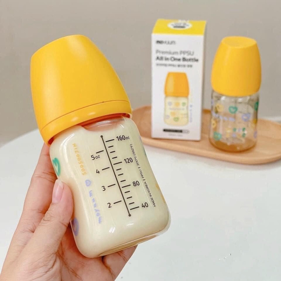 Bình Sữa MOYUUM Đầy Đủ Phiên Bản Hàng Chính Hãng Chất Liệu PPSU An Toàn Cho Bé  Size 170ml/270ml