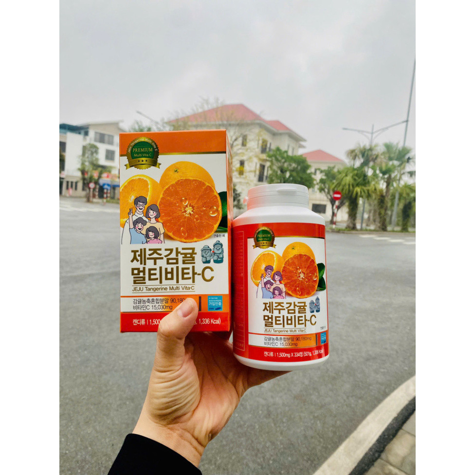 [DATE 11-2027]  VITAMIN C JEJU CHUẨN HÀN QUỐC (Hộp 334 viên) lọ 500g ( hàng mới về )