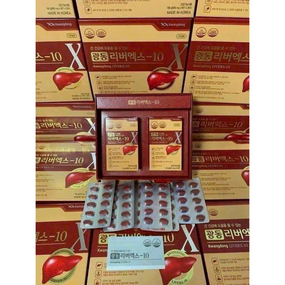 Viên Uống Bổ Gan Kwangdong LiverX-10 Hàn Quốc, Hộp 120 Viên ( hàng mới về )