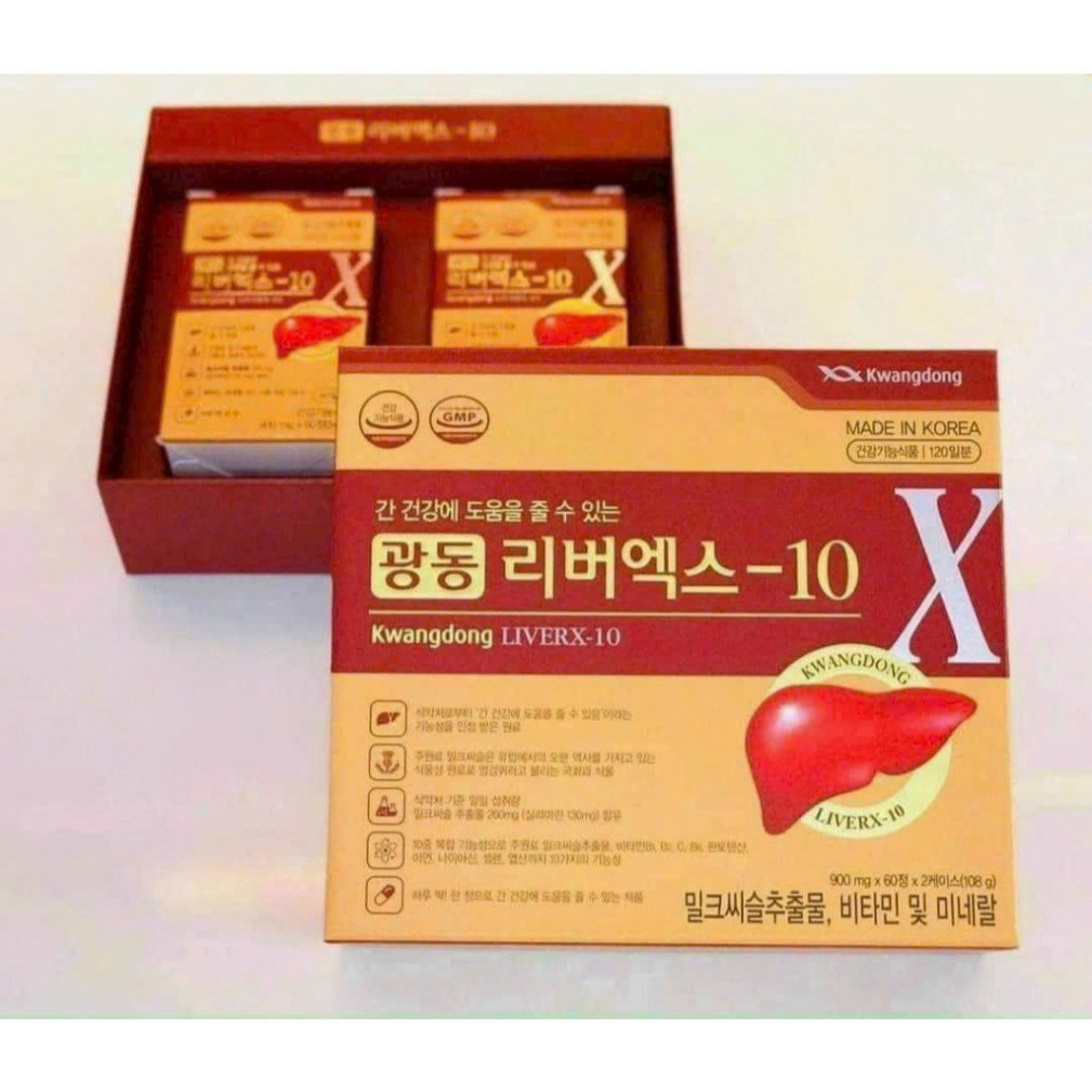 Viên Uống Bổ Gan Kwangdong LiverX-10 Hàn Quốc, Hộp 120 Viên ( hàng mới về )