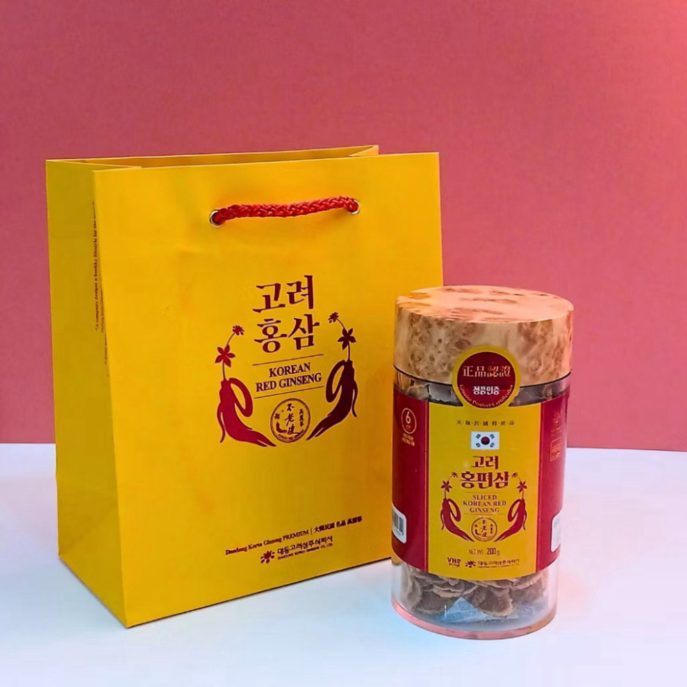 Hồng Sâm Khô Thái Lát Daedong Hàn Quốc  200gr ( hàng mới về )