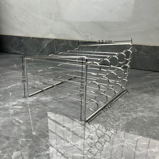 Xiên Thịt Nướng, Giá Nướng Thịt Xiên Cho Nồi Chiên Không Dầu 3 Tầng 15 Cây Xiên Inox 304 - XTN03