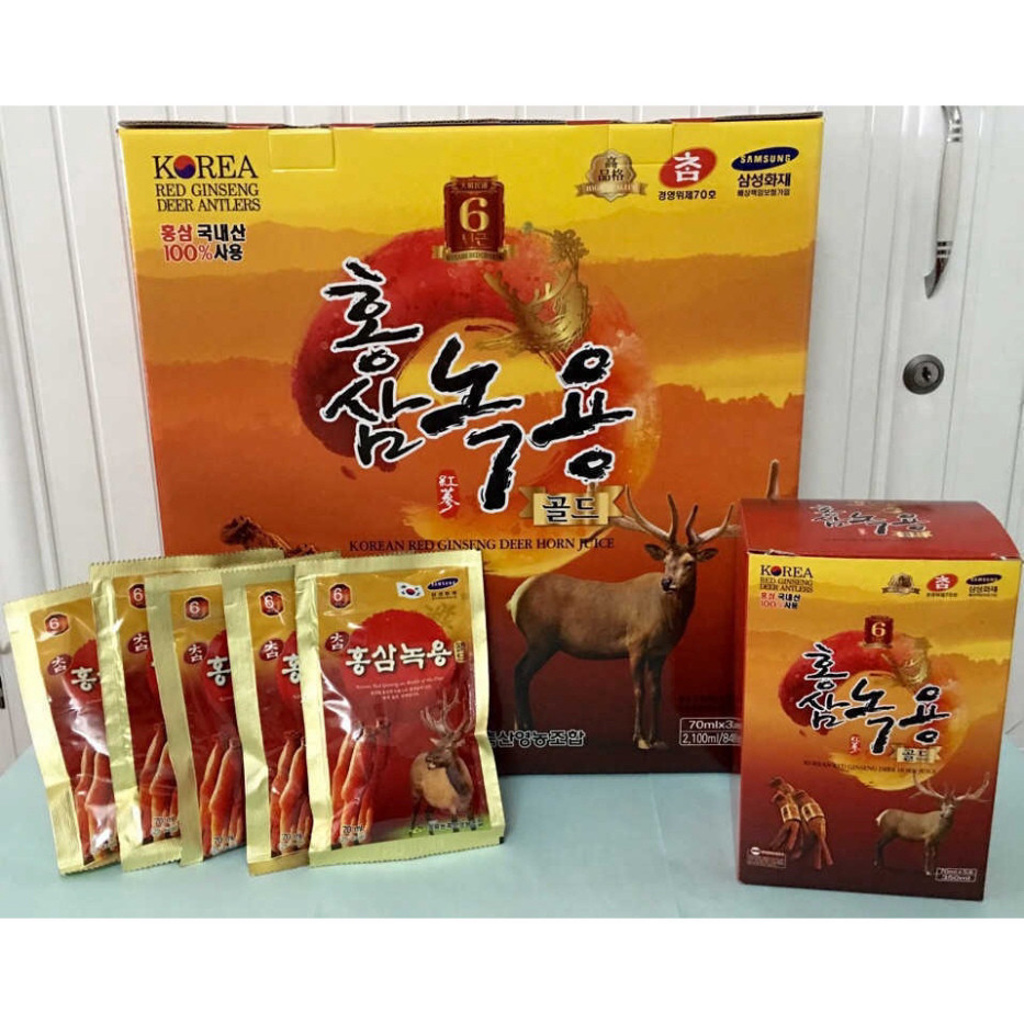{HÀNG HOT} Nước hồng sâm nhung hươu Kanghwa Hàn Quốc 70ml x 30 gói ( hàng mới về )