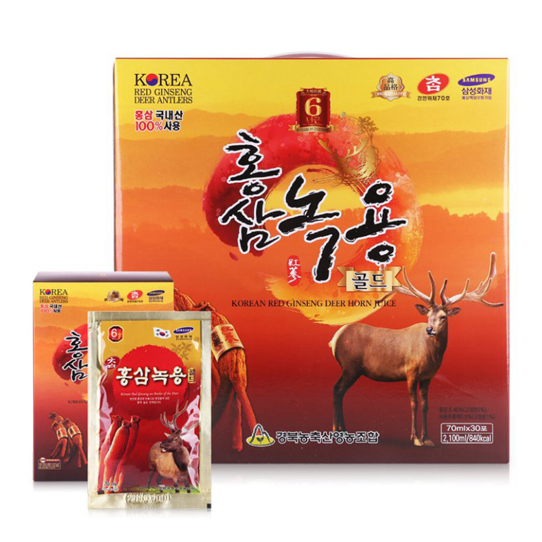 {HÀNG HOT} Nước hồng sâm nhung hươu Kanghwa Hàn Quốc 70ml x 30 gói ( hàng mới về )