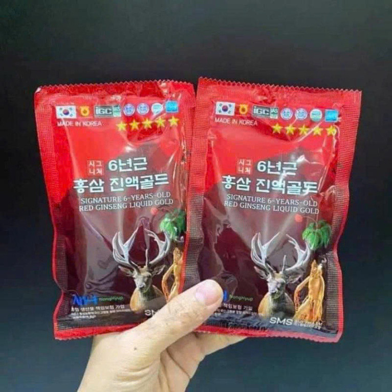 Nước Hồng Sâm Nhung Hươu Signature 6 Years cải thiện sức khỏe Hộp 20 gói x 70ml ( hàng mới về )